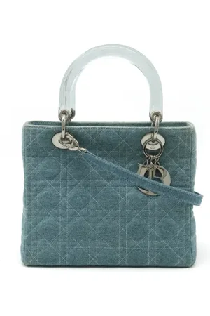 Dior Femme, Pre-owned, Bleu, Taille: ONE Size Pre-owned Denim sacs-dior