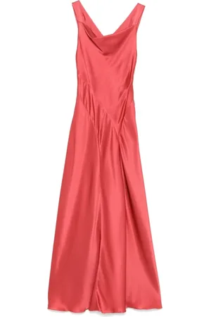 Alberta Ferretti Femme, Robes, Rouge, Taille: 36 FR Robe de Soirée Élégante Rose Foncé Cut-Out
