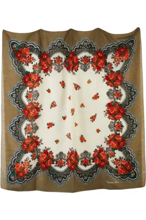 Dior Femme, Pre-owned, Multicolore, Taille: ONE Size Pre-owned Laine foulards