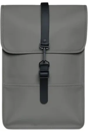 Rains Homme, Sacs, Gris, Taille: ONE Size Mini sac à dos imperméable avec compartiment pour ordinateur portable