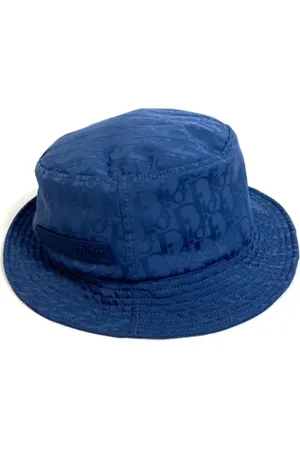 Dior Femme, Pre-owned, Bleu, Taille: ONE Size Pre-owned Tissu chapeaux