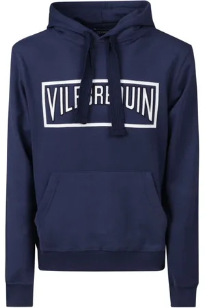 Vilebrequin Homme, Sweatshirts et sweats à capuche, Bleu, Taille: M Sweat à capuche en coton avec logo imprimé