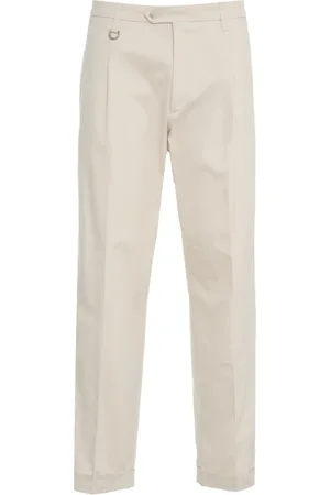 Paolo Pecora Homme, Pantalons, , Taille: L Chino avec Plis et Détails Essentiels