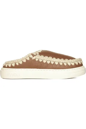 Mou Femme, Chaussures, Brun, Taille: 37 EU Chaussons en Peau de ton avec Semelle Chunky