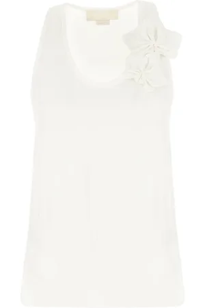 GENNY Femme, Tops, Blanc, Taille: 36 FR Haut élégant pour les amateurs de mode