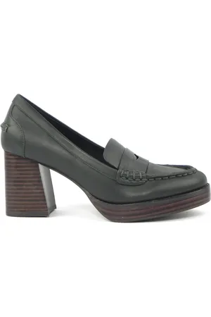 Bibi Lou Femme, Chaussures, Vert, Taille: 38 EU Mocassin en Cuir Vert