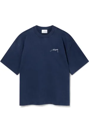 Axel Arigato Homme, Tops, Bleu, Taille: L Honneur Lavé T-shirt
