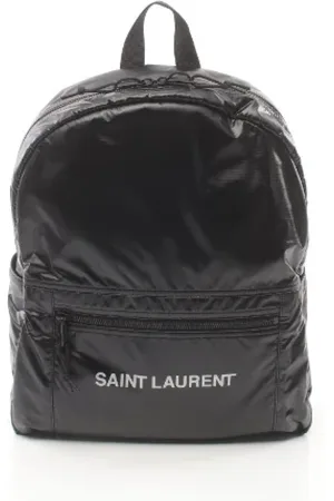 Saint Laurent Femme, Pre-owned, Noir, Taille: ONE Size Pre-owned Toile sacs-dos