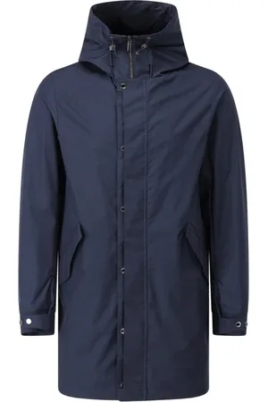 MOORER Homme, Manteaux, Bleu, Taille: L Parka sportive avec doublure respirante
