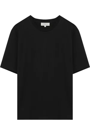 STUDIO NICHOLSON Homme, Tops, Noir, Taille: M T-shirt col rond à manches courtes