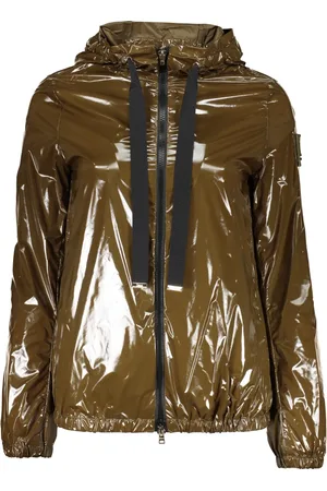 HERNO Femme, Vestes, Brun, Taille: 36 FR Veste à capuche en tissu technique