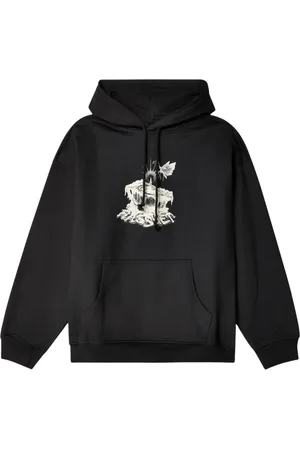 Rassvet Homme, Sweatshirts et sweats à capuche, Noir, Taille: M Sweat à capuche avec poche avant et inscription