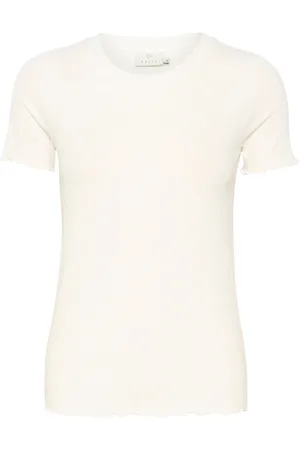 Kaffe Femme, Tops, Blanc, Taille: 38 FR T-Chemises