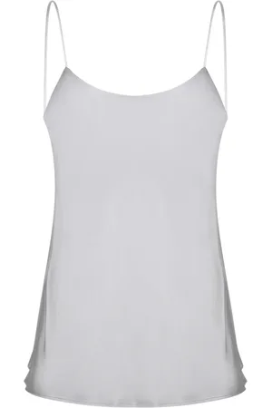 HERNO Femme, Tops, Gris, Taille: 40 FR Chemise sans manches en satin