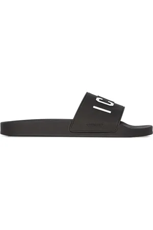 Dsquared2 Homme, Chaussures, Noir, Taille: 39 EU Claquettes Be Icon