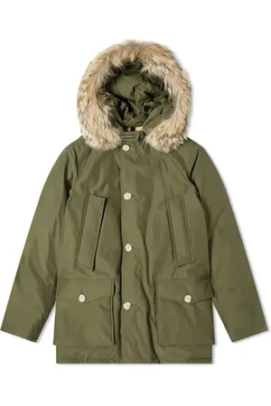 Woolrich Homme, Vestes, Vert, Taille: L Parka Arctic à Fourrure Amovible