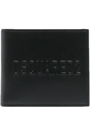 Dsquared2 Homme, Accessoires, Noir, Taille: ONE Size Portefeuille Bi-Fold avec Porte-Cartes