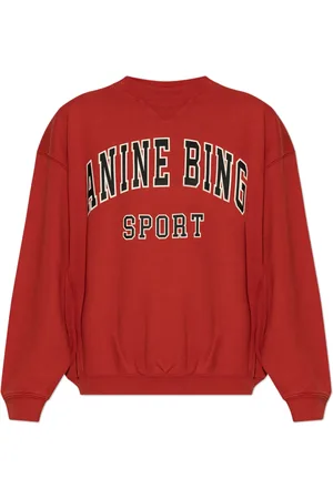 ANINE BING Femme, Sweatshirts et sweats à capuche, Rouge, Taille: 42 FR SweaT-shirt à logo