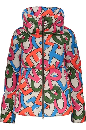 HERNO Femme, Vestes, Multicolore, Taille: 34 FR Doudoune Jacquard à Logo
