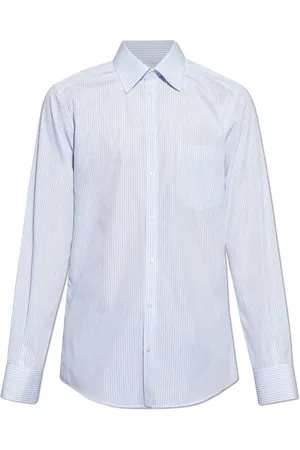 Dolce & Gabbana Homme, Chemises, Bleu, Taille: 2XL Chemise à rayures