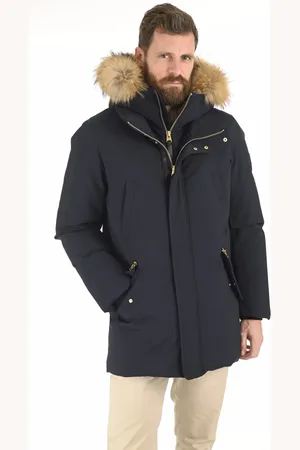 Mackage Homme, Vestes, Bleu, Taille: XS Parka Marine Edward