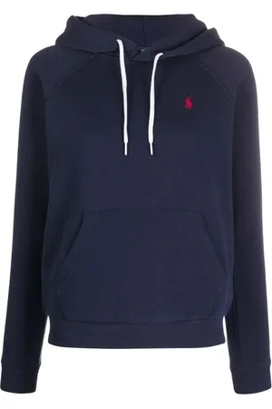Ralph Lauren Femme, Sweatshirts et sweats à capuche, Bleu, Taille: 40 FR SweaT-shirt à capuche décontracté