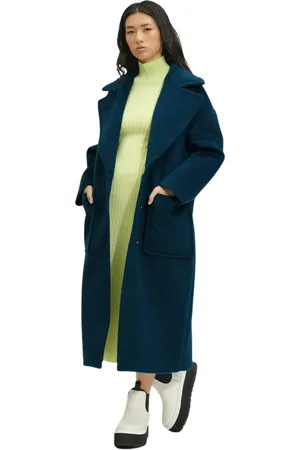 UGG Femme, Manteaux, Bleu, Taille: 40 FR Manteau croisé