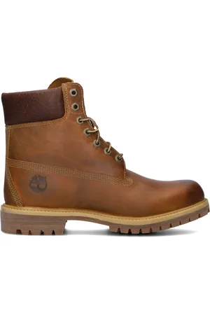 Timberland Homme, Chaussures, Brun, Taille: 41 EU Bottes en cuir nubuck marron à lacets Premium