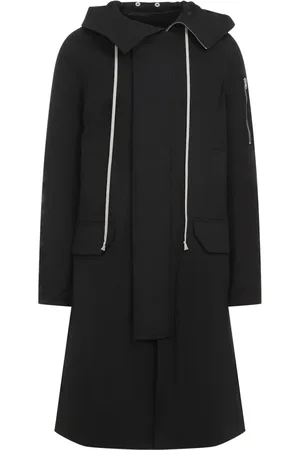 Rick Owens Homme, Manteaux, Noir, Taille: M Manteau Noir