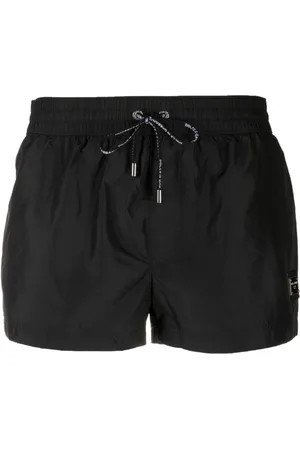 Dolce & Gabbana Homme, Maillots de bain, Noir, Taille: S Short de bain Logo-Plaque