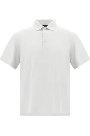 HERNO Homme, Tops, Blanc, Taille: L Polo en jersey crêpe voile
