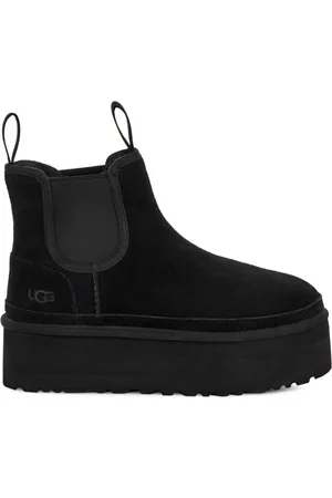 UGG Femme, Chaussures, Noir, Taille: 40 EU Bottines Chelsea Plateforme Neumel