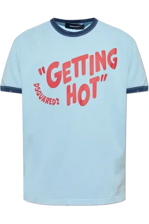 Dsquared2 Homme, Tops, Bleu, Taille: 2XL T-shirt avec logo