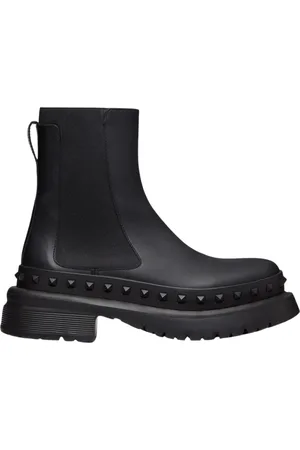 VALENTINO GARAVANI Homme, Chaussures, Noir, Taille: 40 EU Rockstud Beatle Bottes