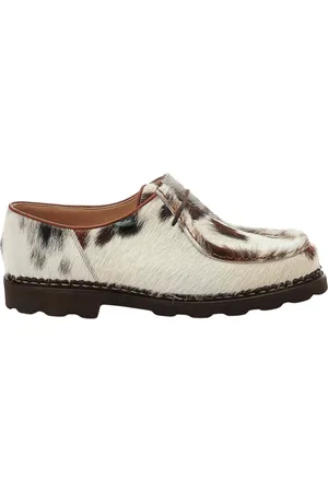 Paraboot Homme, Chaussures, Blanc, Taille: 43 EU Chaussures en cuir de vachette Norman