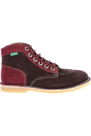 Kickers Femme, Chaussures, Rouge, Taille: 36 EU Bottes Kicklegend à Lacets