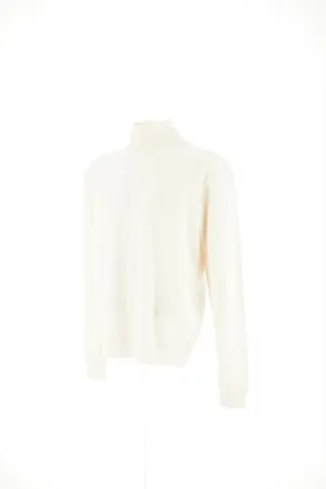 HERNO Homme, Pulls, Blanc, Taille: S Pull en jersey col roulé en laine