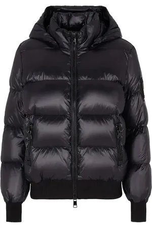 Armani Exchange Femme, Vestes, Noir, Taille: 42 FR Doudoune noire chic d`hiver
