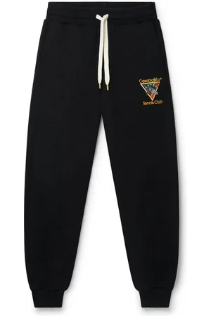 Casablanca Homme, Pantalons, Noir, Taille: XL Joggers brodés avec logo Tennis Club