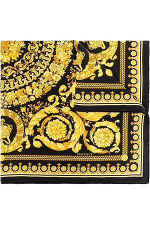 VERSACE Unisex, Accessoires, Jaune, Taille: ONE Size Écharpe en soie