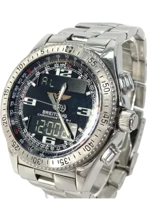 Breitling Pre-owned Homme, Pre-owned, Noir, Taille: ONE Size Montre Pre-owned en Acier Inoxydable