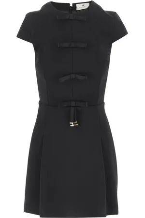 Elisabetta Franchi Femme, Robes, Noir, Taille: 38 FR Elégant Robe Noire