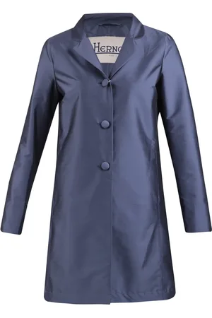 HERNO Femme, Manteaux, Bleu, Taille: 36 FR Manteau croisé