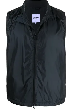Aspesi Homme, Vestes, Bleu, Taille: M Gilet Léger en Nylon