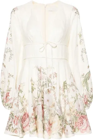 ZIMMERMANN Femme, Robes, Multicolore, Taille: 40 FR Robe courte en lin