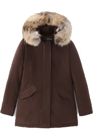 Woolrich Femme, Vestes, Brun, Taille: 36 FR Parka Arctique Luxe Soil