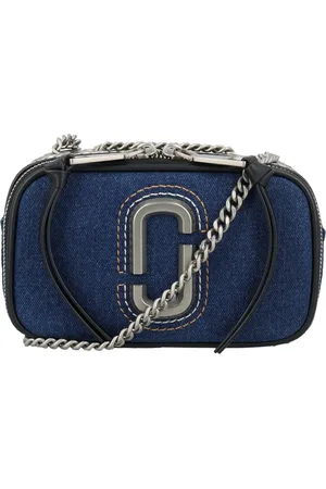 Marc Jacobs Femme, Sacs, Bleu, Taille: ONE Size Sac Bandoulière Denim Snapshot