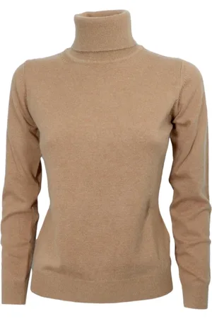 CASHMERE COMPANY Femme, Pulls, , Taille: 36 FR Col Roulé en Cachemire, Laine et Soie