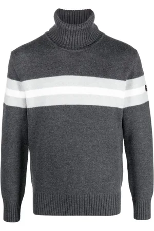 Paul & Shark Homme, Pulls, Gris, Taille: S Pull-over en laine à col roulé