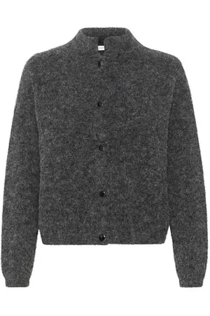 Gestuz Femme, Pulls, Gris, Taille: 44 FR Gilet court